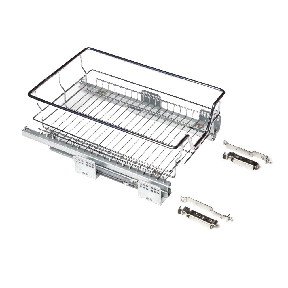 Cesta Extraccion Total 400 Mm Fijo Al Frente Hbt Cromo