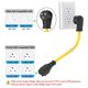 thumbnail image 4 of Cable de extensión ADCAUDX 1,8 m 15 A con enchufe de 90°, 4 of 7