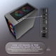 thumbnail image 5 of Funda para videojuegos Apevia Genesis Pro G-PRO-BK Mid Tower con 6 ventiladores RGB, 5 of 7