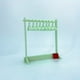 thumbnail image 1 of Handcrafted Polymer Clay Earring Stand: Acrylic Hanger Shape Tabletop Display Holder, 1 of 4
