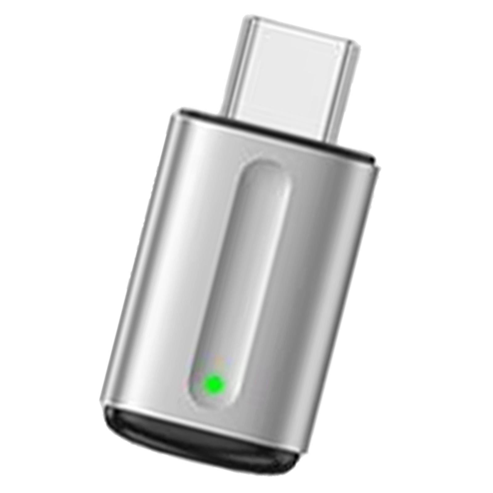 Bothyi - Adaptador De Control Remoto Ir Para Teléfono Inteligente Tipo C Para Reproductor De Dvd De Teléfono Plateado