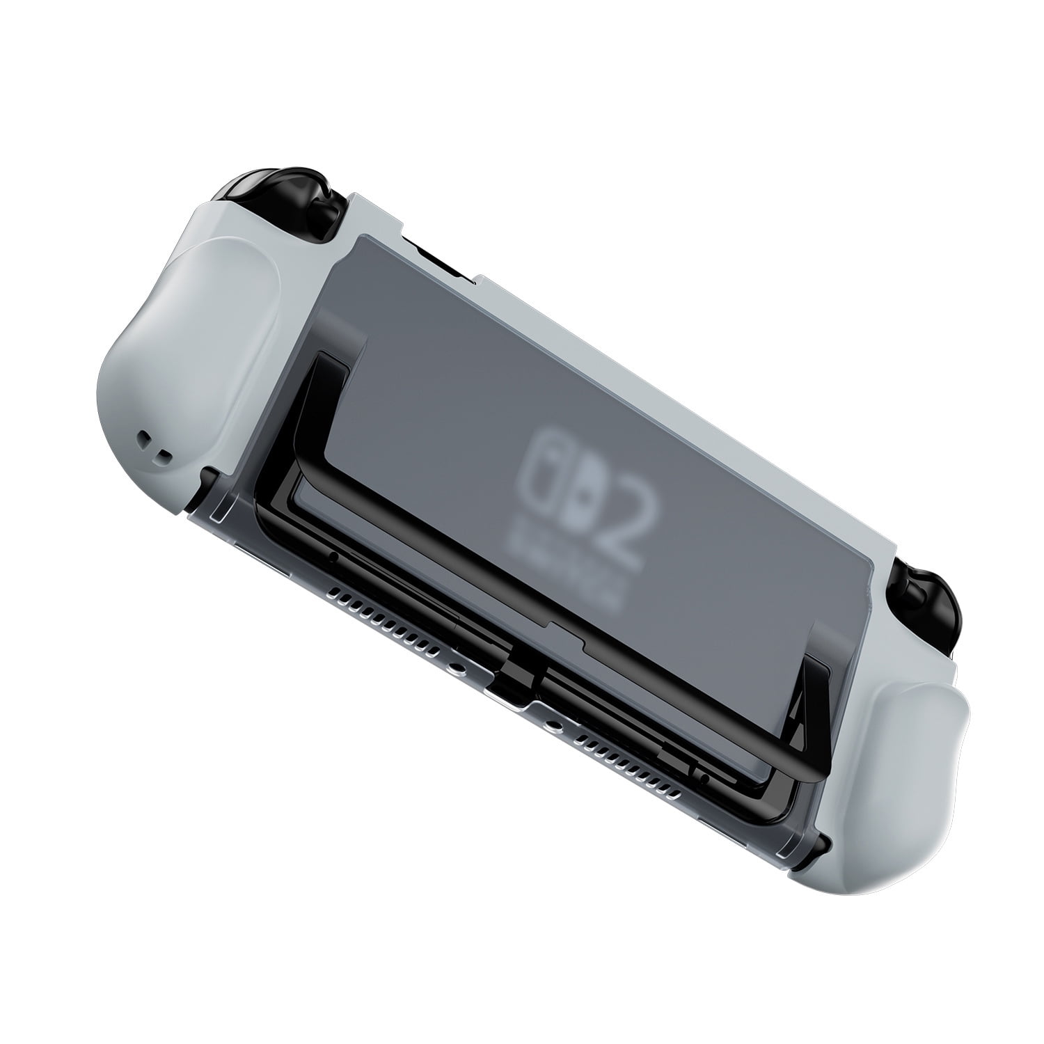 Genérico - Funda Protectora Acoplable Para Nintendo Switch 2 Cubierta Ergonómica De Tpu Soporte Plegable Para Joycons Fina Con Resistencia A Los Impactos Carcasa Dura Compatible Con La Consola Switch2 Y Soporte
