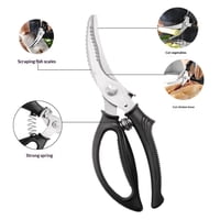 Xusx111 - Tijeras De Aves De Corral Pesadas - Tijeras De Cocina Para Cortar Pollo, Aves De Corral, Caza, Carne - Cortar Verduras - Primavera Cargada