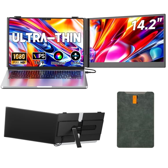 Monitor portátil Setclod 14.2 FHD 1080P IPS 0.17 pulgadas ultrafino