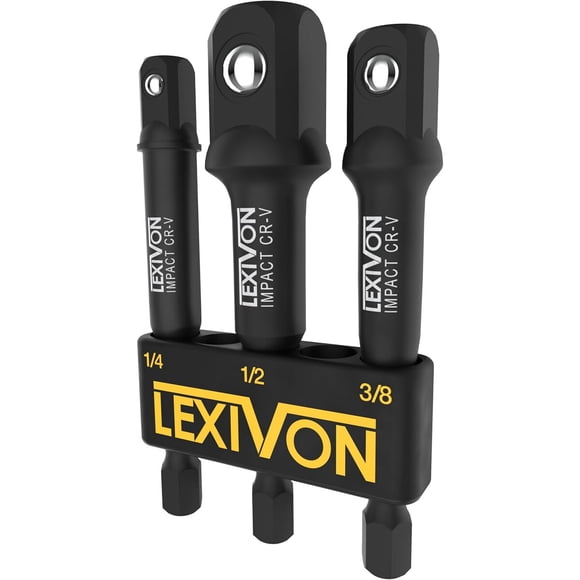 Set Adaptadores Impacto LEXIVON 3 Piezas CRV Hexagonal