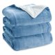 thumbnail image 1 of Manta Bedsure Sherpa de forro polar, tamaño king, gruesa, cálida y lavada, azul, 1 of 6