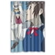 thumbnail image 1 of Cortina de ducha con bonitos dibujos de anime, juego de cortinas de baño con ganchos, tamaño 48 x 72 pulgadas, 1 of 3