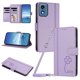 thumbnail image 1 of Funda Cartera Trébol para Motorola Moto G 2024 5G con Ranuras Tarjetas y Carga Inalámbrica Morado claro, 1 of 6