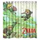 thumbnail image 1 of Cortina de ducha con ganchos para baño, diseño de la leyenda de Zelda, 167 x 183 cm, 1 of 3