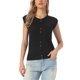 thumbnail image 1 of INSPIRE CHIC Chaleco de Verano para Mujer Cuello Redondo Sin Mangas Suéter Ligero Casual Tejido Pullover Tops de Tirantes XS Negro, 1 of 6