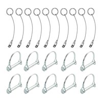 Ioensy - 10 Piezas De Pasadores De Enganche Pequeños Y Seguros Para Remolques, Remolque De Jardín