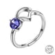 thumbnail image 1 of Stunning 925 Sterling Silver Constellation Ring with Zircon Adjustable Design - Perfect Gift for Women, 1 of 5