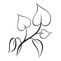 Rienda Libre Graphics - Decomural Leaf Heart Floral Trees Ws-18128