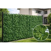 Arbusto Real - Malla De Hojas Cerca Diseño Enredadera Decoración 3X1M