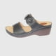 thumbnail image 2 of Sandalia Confort Negro Modelo Italiano, 2 of 4