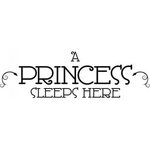 Rienda Libre Graphics - Decomural A Princess Sleeps Here Nursery Ws-17047
