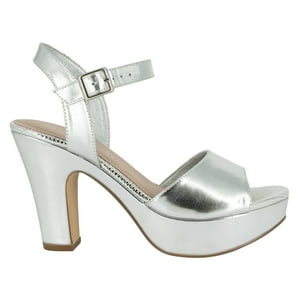 Sandalia Plataforma Itai Plateado Alquimia