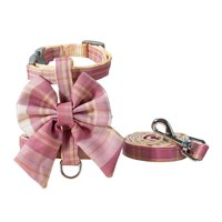 Ioensy - Juego De Arnés Y Correa Para Perro, Arnés Ajustable Para Perro, Accesorios Para Gatos, Color Rosa