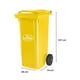 thumbnail image 2 of Basurero Contenedor 240 Litros Amarillo Con Rueda, 2 of 3