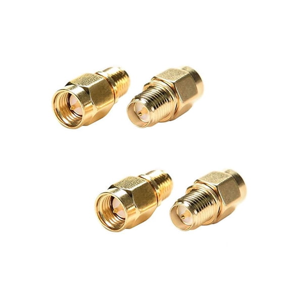 Adaptador CORONIR SMA macho a conector RP SMA hembra (paquete de 4)