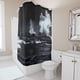 thumbnail image 1 of Cortina de ducha de montaña, juego de cortinas de baño con ganchos, tamaño 48 x 72 pulgadas, 1 of 3