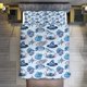 thumbnail image 1 of 3 Pieces Stitch Bedding Comforter Set Full with 2 Pillowcases for Kids Teens Girls Women Microfiber Easy Wash Light Breathable Cozy White Base Bed Sheets, 1 of 5