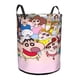 thumbnail image 2 of Shin-chan Cesta de lavandería de gran capacidad redonda con asa, bolsa para ropa sucia plegable, almacenamiento para dormitorio, baño y lavadero 44x35 cm, 2 of 6