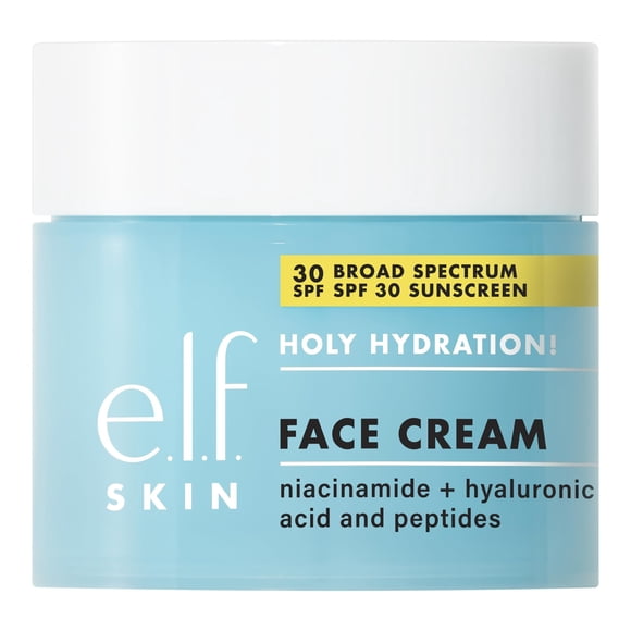 Crema facial e.l.f. Holy Hydration! SPF 30 de amplio espectro, 50 ml