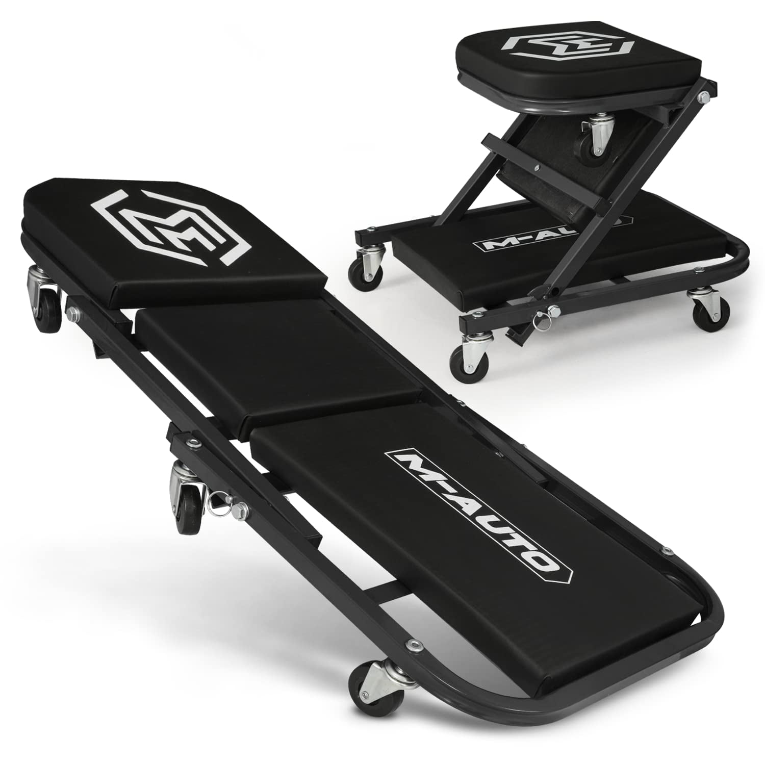 Mauto - Creeper Y Asiento Plegables Para Coche M-auto, Plegables En Z Creeper