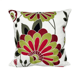 Genérico - Fundas De Cojines Bordadas A Elección 45X45 Diseño 21 Color Blanco