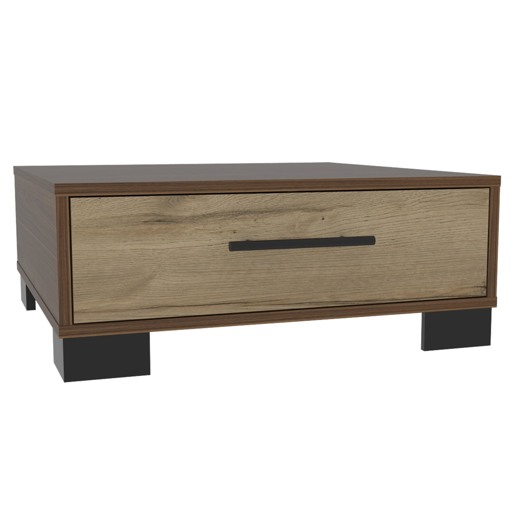 Fmfurniture - Mesa De Centro 1 Puerta Fm-010o Café Oscuro