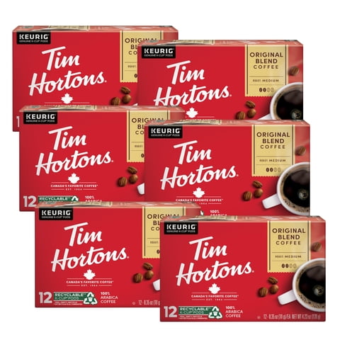 Café Tim Hortons Mezcla Original Tostado Medio 72 Cápsulas K-Cup