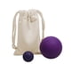 thumbnail image 1 of 2x Pelotas de masaje para fascitis, pelotas miofasciales con bolsa de almacenamiento para la espalda baja , PÚrpura Púrpura, 1 of 5