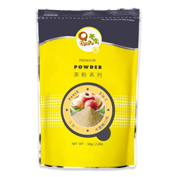 Polvo de té Qbubble sabor durazno 1 kg (2,2 lb)
