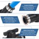 thumbnail image 3 of Uxcell 8mm (3/10") Válvula de bola de accesorios de conexión rápida, 6 piezas 0-60 grados BUC Válvula de control de flujo de aire Conectores rectos rápidos para sistema neumático de tuberías, negro, 3 of 6