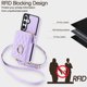 thumbnail image 3 of Para Samsung Galaxy S26 Plus 5G Funda Tipo Cartera con Bloqueo RFID, Cubierta Abatible Magnética, Múltiples Ranuras para Tarjetas, Bolsillo con Cierre, con Soporte de Anillo Giratorio de 360 °,, 3 of 9
