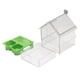 thumbnail image 3 of Comedero para pájaros, cuenco para baño de pájaros, jaula de baño multifunción, accesorios para periquitos, bañera para agapornis, periquitos y loros., 3 of 5
