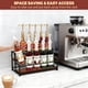 thumbnail image 2 of Organizador metálico HRUSGO para jarabes de café, para 10 botellas, 2 of 9