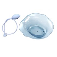 Ioensy - Lavabo De Asiento Para Inodoro, Área De Asiento Más Amplia, Baño De Cadera Para Ancianos, Mujeres, Hombres, Azul Con Enjuague