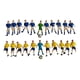 thumbnail image 5 of 22 piezas Jugador de fútbol en miniatura Figuras de juguete Mini fútbol Men Props Crafts Diorama Figuras de personajes para el diseño de la estación, 5 of 5