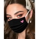 thumbnail image 2 of Mascarillas desechables YOMEESOUL, 50 unidades, rosa/negro, 3 capas, para mujeres, 2 of 3