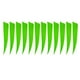 thumbnail image 2 of 12 Piezas 4 Pulgadas Tiro Con Arco Flecha Plumas Fletchings Paletas Verde Fluorescente, 2 of 3