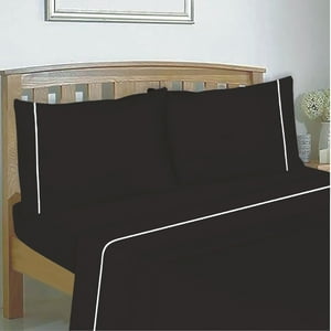 Chantilly - Sabanas 144H Lisas 1.5 Plazas Cafe Oscuro