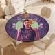 thumbnail image 4 of La noche del cazador-theme Fitted Round Tablecloths Elastic Edged Table Covers Waterproof Table Cloth for Kitchen Holiday Party Tables Decor 150cm, 4 of 6