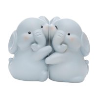 Magideal - Sujetalibros De Animales De Dibujos Animados, Figura Única De Contador, Estatua, Decoración Del Hogar, Oficina, Soporte De Libro De Resina Moderno, Ta Elefante