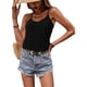 thumbnail image 3 of Pack 12 Camiseta Sin Mangas Para Mujer Fibra Bambú Camisola Blanco Negro M l Liso, 3 of 3