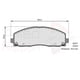thumbnail image 1 of Pastillas Freno para auto Dodge Journey 2009-2020 Delantero, 1 of 3