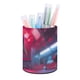 thumbnail image 1 of Dachshund-theme Cylinder Pen Holder Pencil Organizer with Flannel Lining PVC Leather Material Cardboard Base for study work 10*8CM, 1 of 6