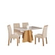 thumbnail image 1 of Comedor Patricia 130 Cm + 4 Sillas Clarice Nude Beige, 1 of 8