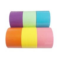 Magideal - 6X Divertidas Cintas Adhesivas De Bolas, Juguete De Cinta Adhesiva Diy, Juguetes De Colores Del Arco Iris, Cintas De Colores, De Cintas Brillantes